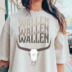 Wallen Country Concert T-shirt, Unisex Comfort Colors Short Sleeve Tee, Western